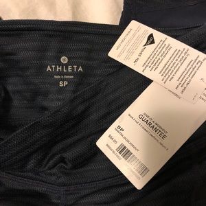 Capri yoga pants with criss-cross sheer panel